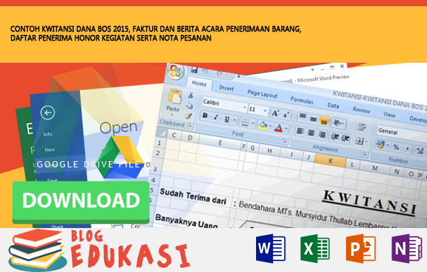Contoh Kwitansi Dana Bos 2015 Faktur Dan Berita Acara