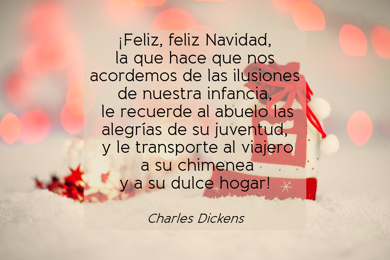 Lecciones para amar: Frase sobre la Navidad de Charles Dickens