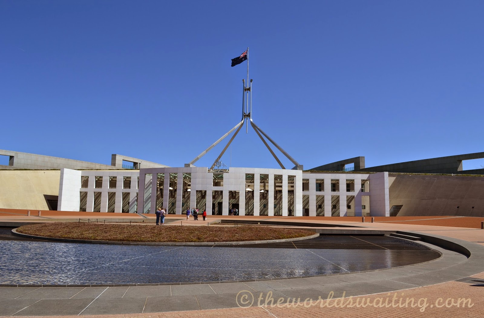 Visiting Parliament House in Canberra The World is Waiting