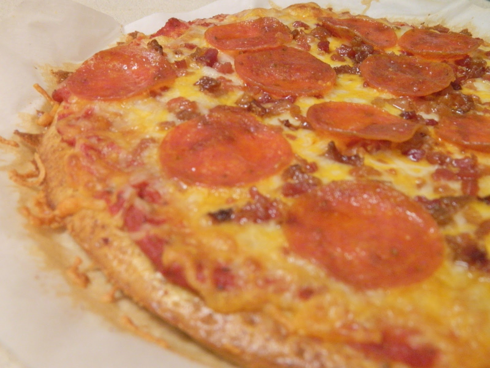 Ginny's Low Carb Kitchen CHEESY BREAD PIZZA CRUST