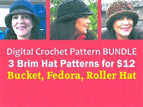 PATTERN: 3 Brim Hats