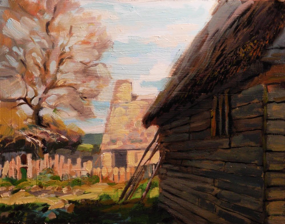 Christopher Greco In The Colony Plymouth, Plimoth Colony, thatched