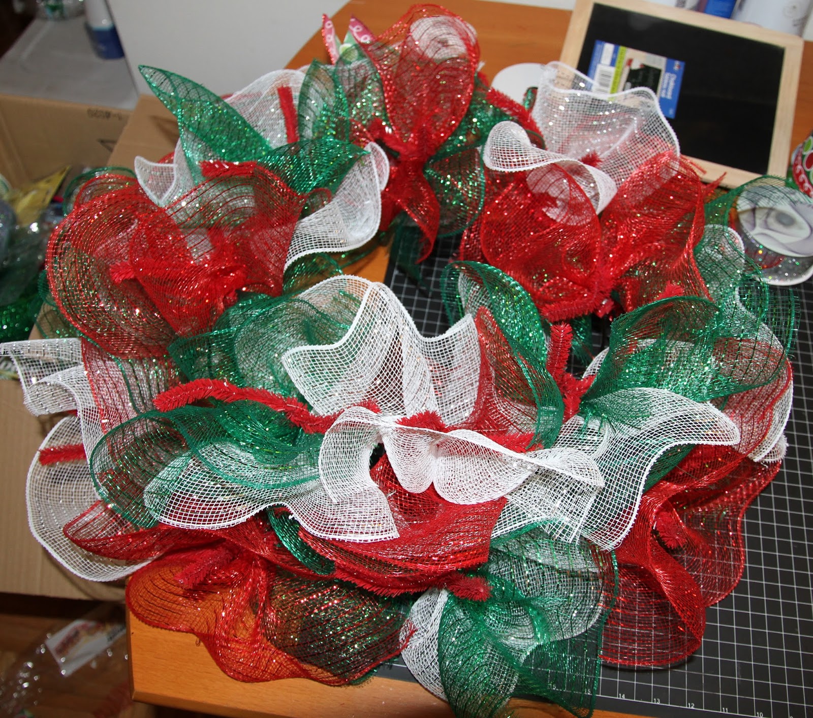 Don't Sweat The Technique Grinch Deco Mesh Wreath