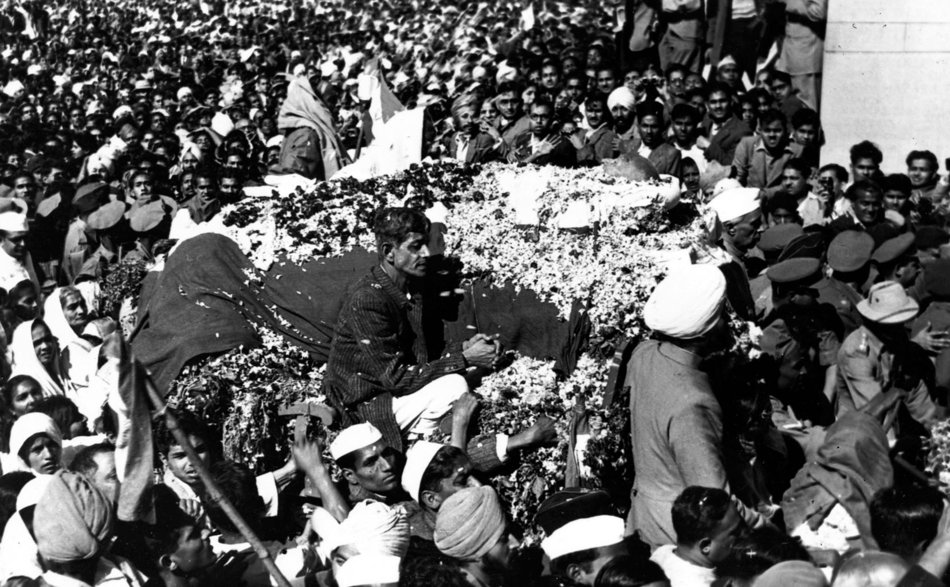 Rare Photos Of Mahatma Gandhi Funeral MERE PIX