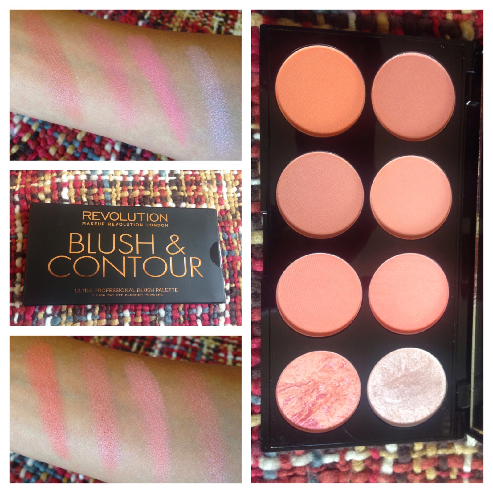 Makeup Revolution Ultra Blush and Contour Palette in Hot Spice Review