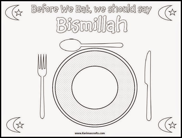 bismillahplacemat.JPG (759×574) Ramadan crafts, Ramadan kids, Islamic
