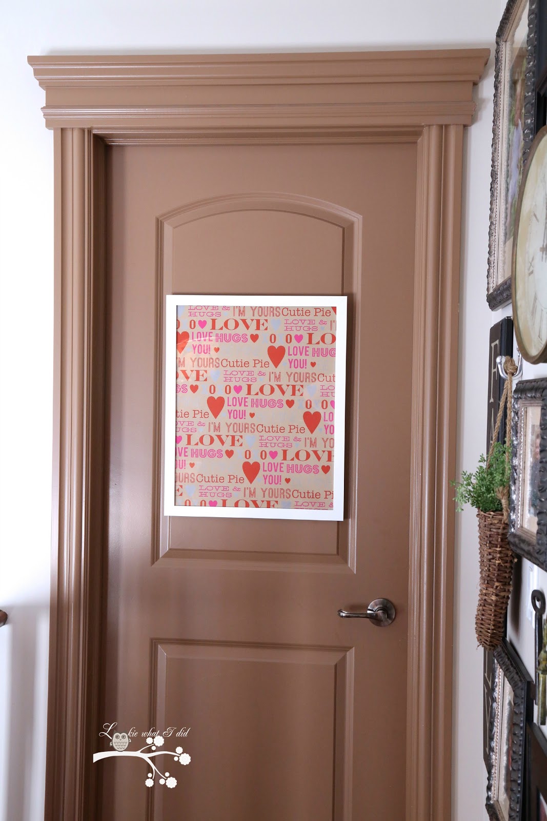 Lookie What I Did Valentine's Day Dry Erase Board