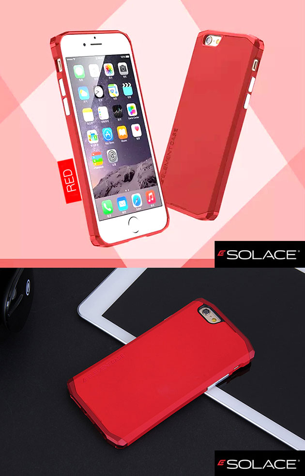 เคส iPhone 6/6s รุ่น Element138034 : สีแดงขอบแดง
