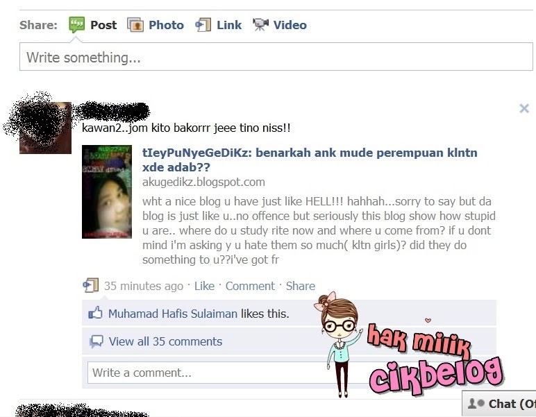 Selaku perempuan sejati yang berasal dari negeri kelantan ...