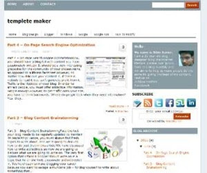 Blogger Mint 2 Blogger Template