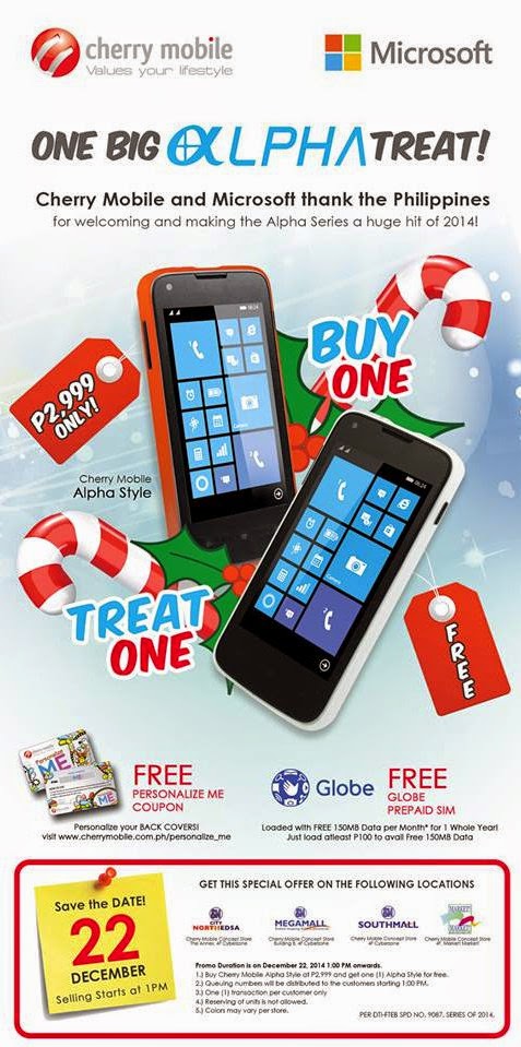Cherry Mobile Alpha Style Buy One Take One