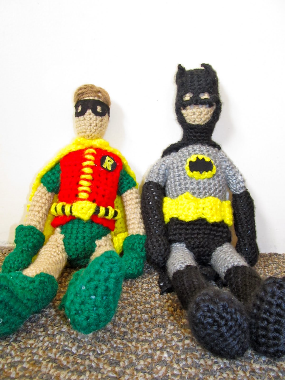 Rachel Alex Craft: Batman & Robin Amigurumi