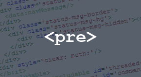 pre tag pre tag