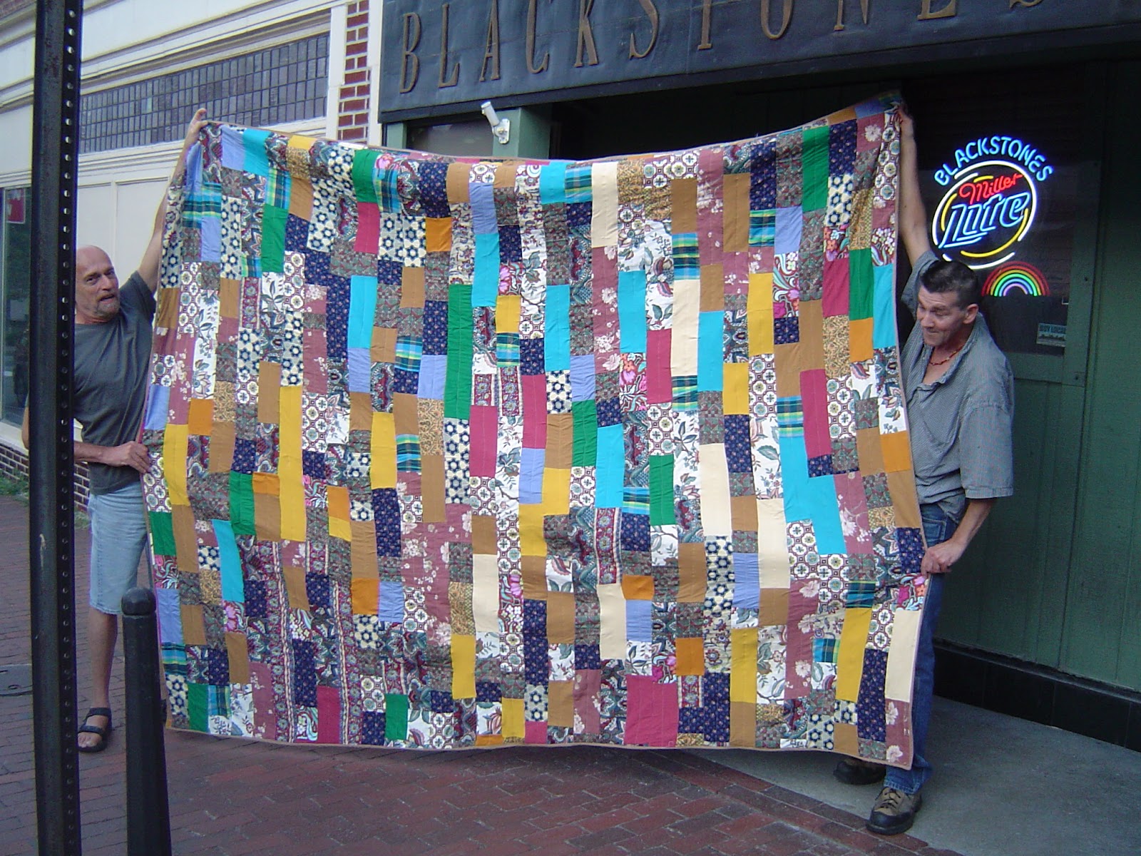 recycled quilt Quilt MOD! "jelly roll strip race" My way!