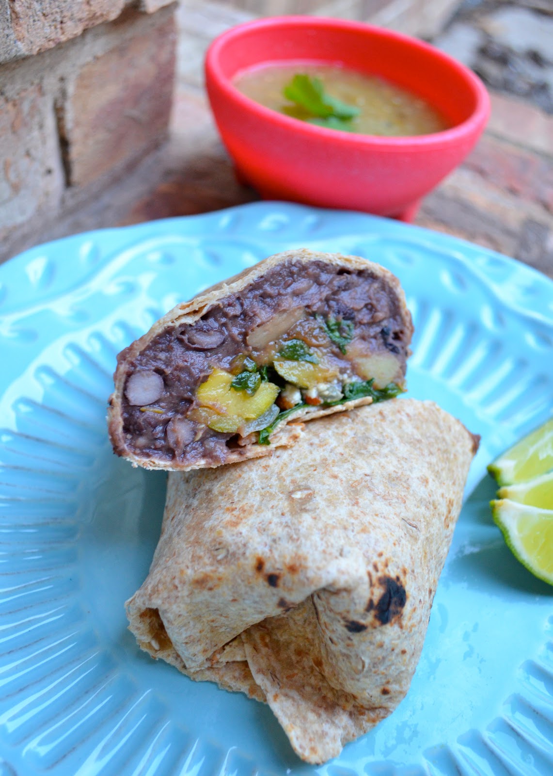 iron stef roasted veggie burrito