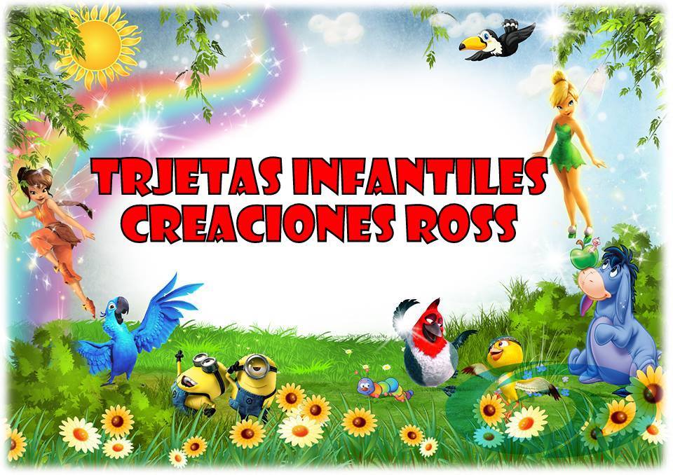 Tarjetas Infantiles Creaciones Ross