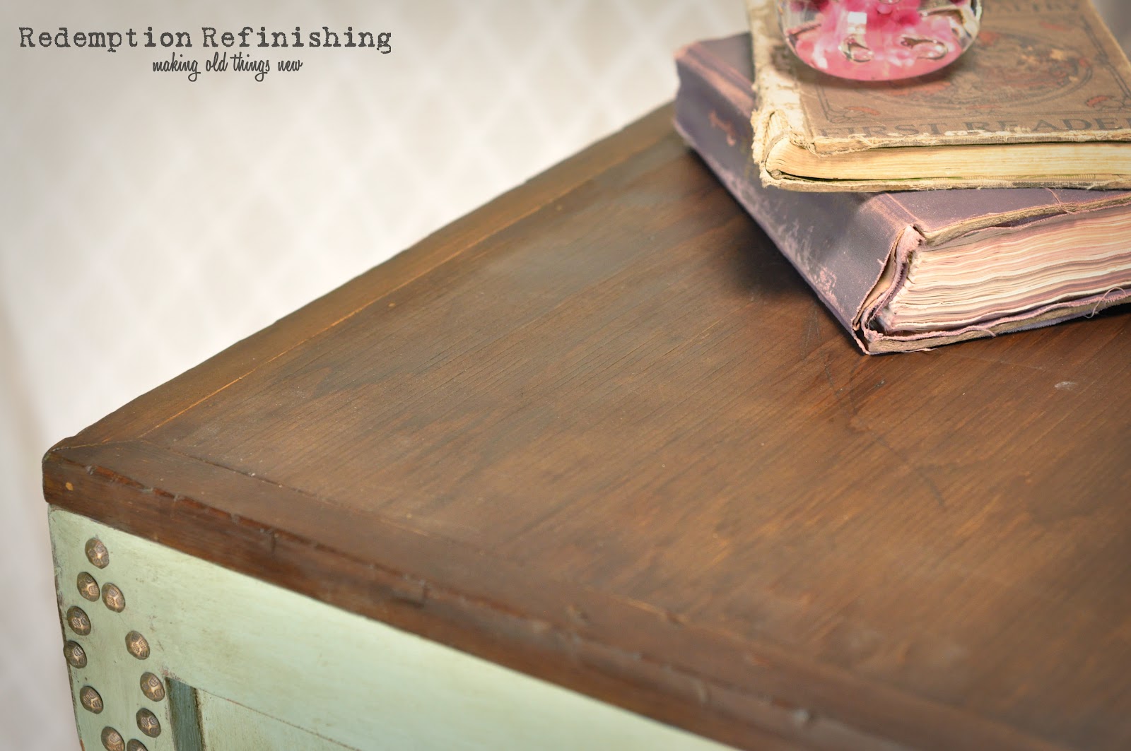 Redemption Refinishing Duck Egg Blanket Box