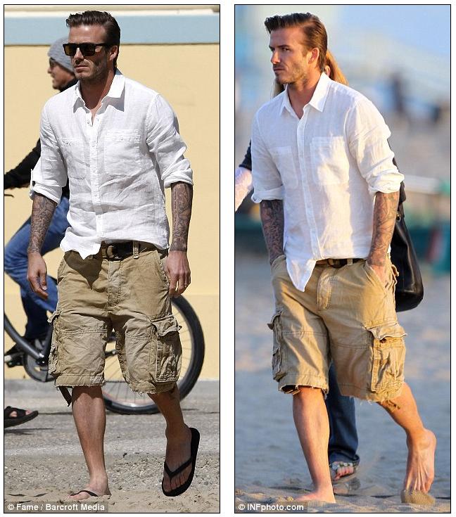 david beckham flip flops