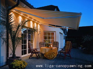 awning gulung canopy kain