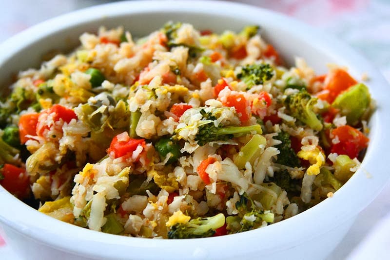 collecting memories Cauliflower Fried "Rice" with Balsamic Sauce