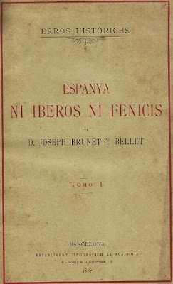 Tomo 1 de Errors Histórich de Joseph Brunet i Bellet: Enpanya, ni iberos ni fenicis