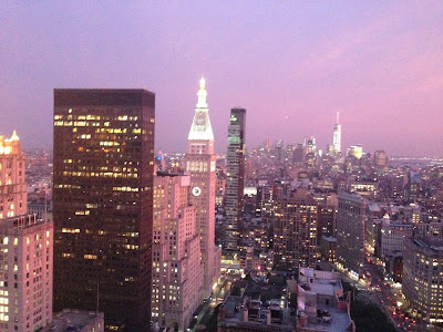 Midtown Manhattan ao pôr do sol
