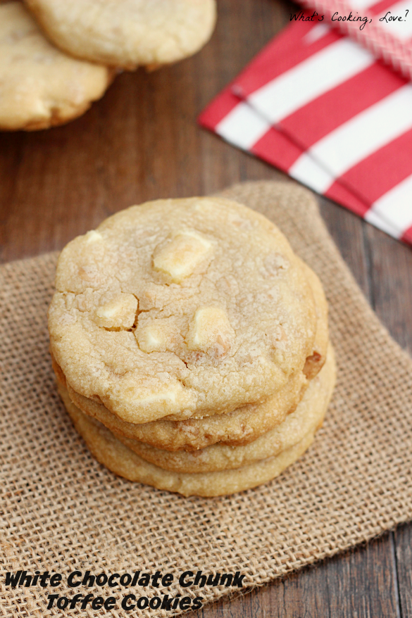 White Chocolate Chunk Toffee Cookies Whats Cooking Love?