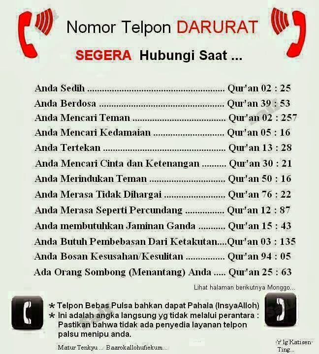 Nomor Telephone DARURAT ! Bisa di hubungi saat&hellip; IPM