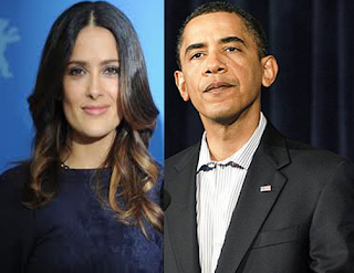 Salma Hayek with obama Salma Hayek with obama