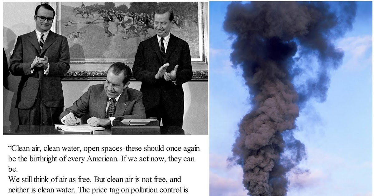 State of the Union History 1970 Richard Nixon Clean Air Act