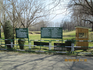 "Lake View Police Golf Course" facing Dal Lake.