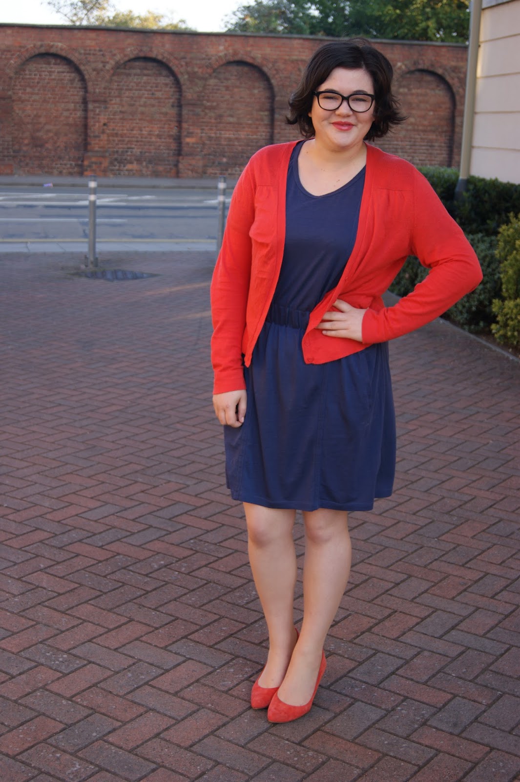 Petrol blue and orange... Frills 'n' Spills