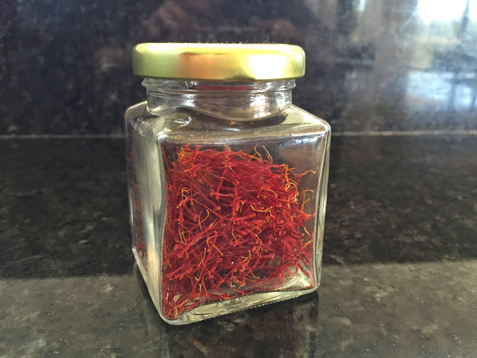 Jar of saffron