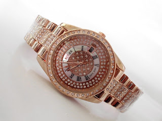 Jam Tangan Rolex Full Diamond Romawi RG+Date