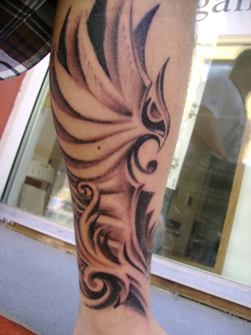 Snake Leg Tattoo