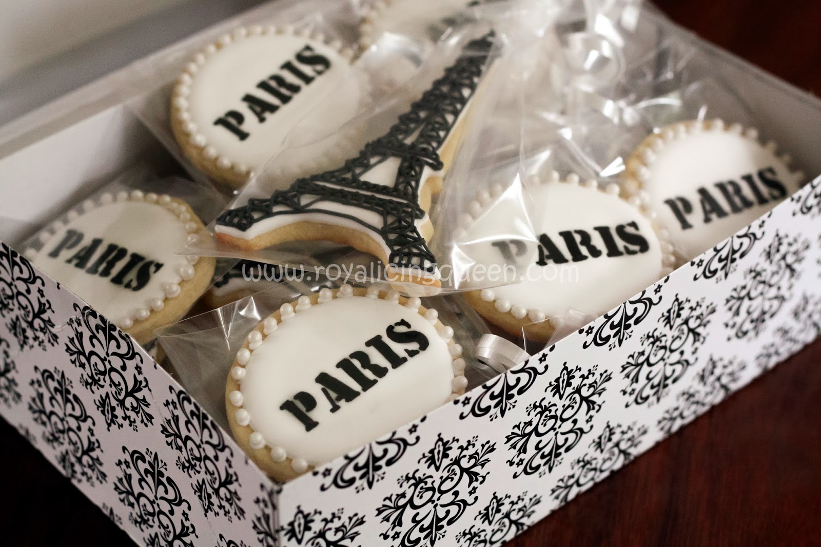 The Royal Icing Queen Eiffel Tower Paris Cookies