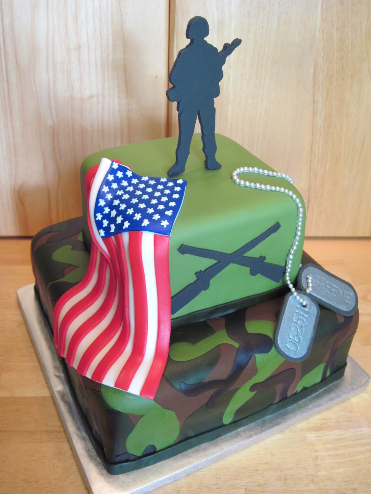 Heather's Cakes and Confections Army Groom's Cake Army birthday
