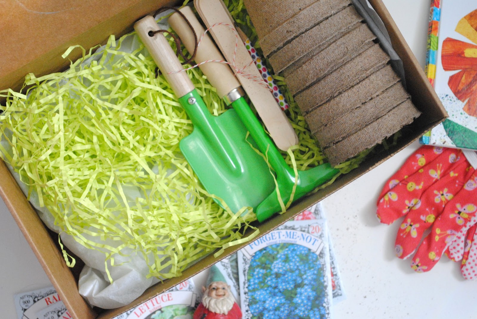 gifting a DIY gardening kit for kids