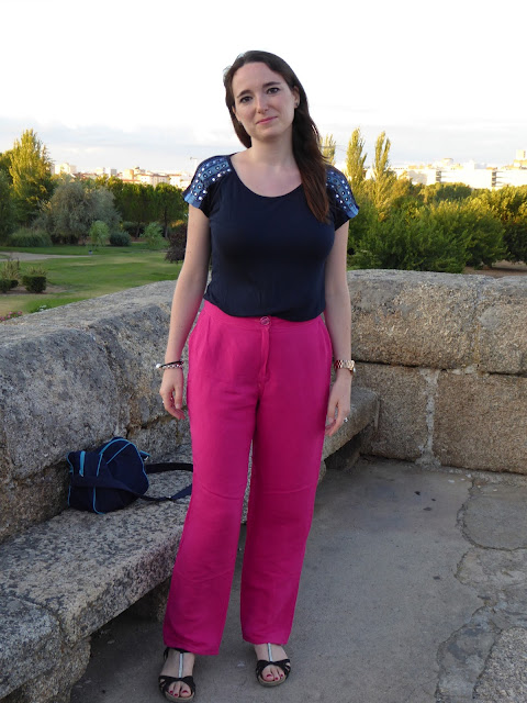 modistilla de pacotilla pantalones linen flax ottobre woman 02/2015 lino rosa 