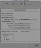 Building an Avid Export Setting to batch render sequences.