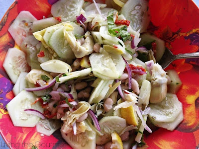 Cucumber and Cannellini Bean Salad