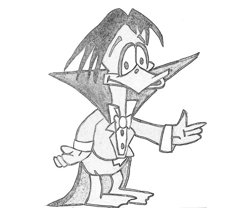 Count Duckula Sketch Coloring Pages count-duckula-sketch-coloring-pages