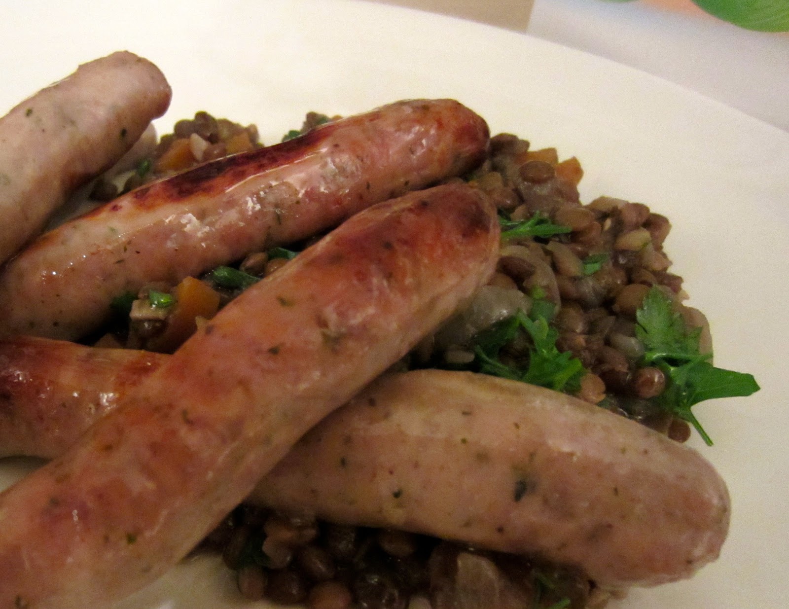 mamacook Sausages and Lentils (or just Lentils) for babies, toddlers