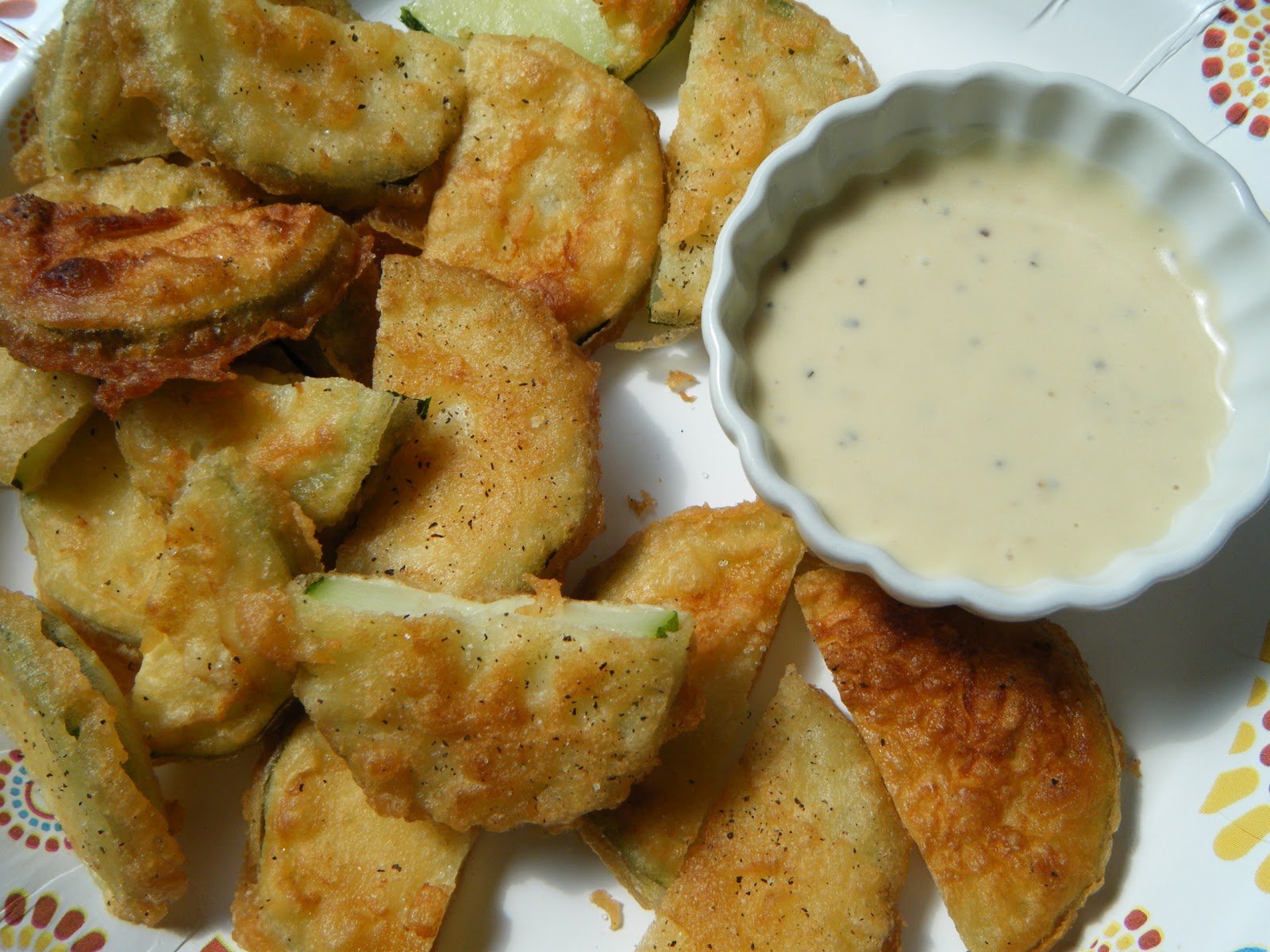 What About Pie Beer Battered Fried Zucchini