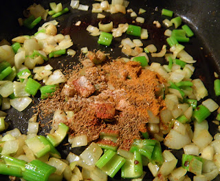 Onions & Celery with Turmeric, Cayenne, and Cumin