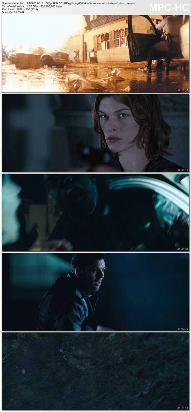 Capturas de la película.