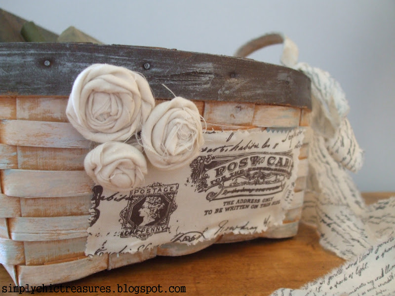 simply chic treasures A Little Bit of Basket Decor
