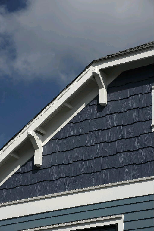 Beautiful Homes Using different siding profiles in the gable areas
