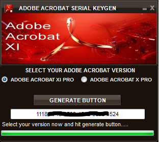serial number list for adobe acrobat xi pro