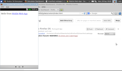Hello World run on Firefox OS Emulator Hello World run on Firefox OS Emulator